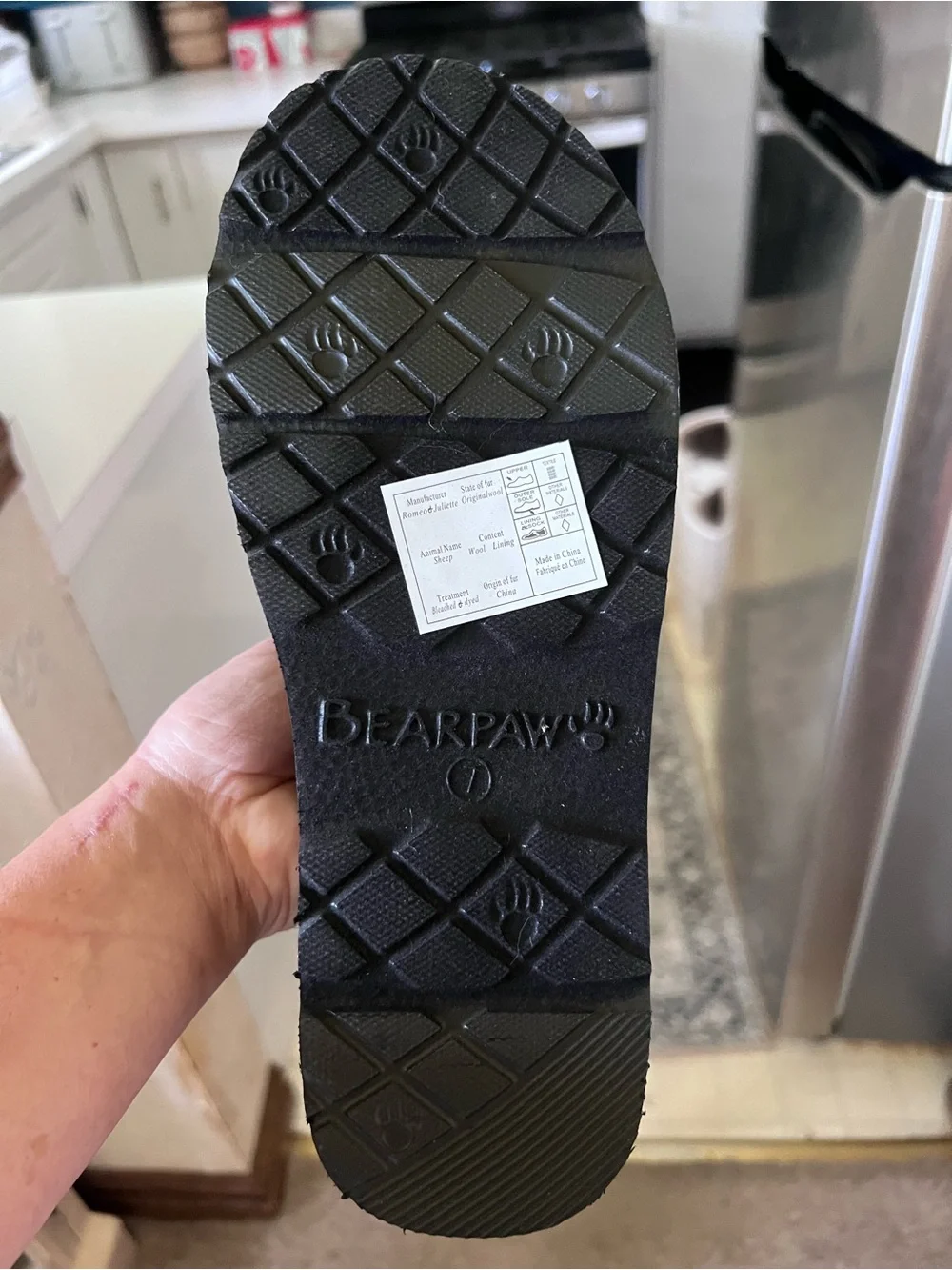 Bearpaw Black Sequin Cozy mules